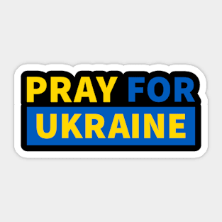 Pray For Ukraine Sticker